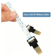 Verlengkabel FPC-Kaartlezer (Mannelijk Naar Mannelijk) voor SDXC-Kaartlezers, Testkabel voor Micro- TF-Kaart Naar Geheugenkaartkit, 20 cm