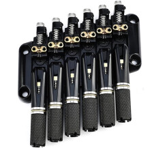 10.5mm Saddle for 6-String Headless Guitar Bridge - Slanted Bridge Tailpiece for Enhanced Tone & Playability