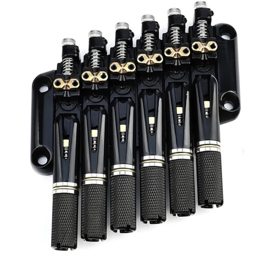 10.5mm Saddle for 6-String Headless Guitar Bridge - Slanted Bridge Tailpiece for Enhanced Tone & Playability