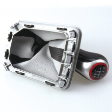 6 Speed Gear Shift Knob with Boot Cover 5JB711456 6JC711113P for Rapid Toledo 2012-2018 Accessories