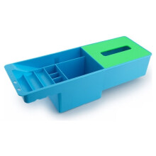 Scatola Portaoggetti da Tavolo di Capacità per Macchina da Cucire, Organizer Multi-Scomparto per Fazzoletti, Acqua, Bicchiere, Forbici A