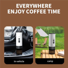 Coffee Machine Portable Espresso Coffee Maker Wireless Electric for Car Home Camp Coffee Maker Capsule Powder Travel