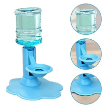 Cat Water Dispenser Stand Spill-Proof Adjustable Elevated Stand Automatic Water Renewal Indoor Outdoor Use (Base+Bottle)