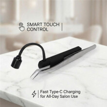 Lash Tweezers Lamp,1W LED Portable Bendable Hose Design with 180 Rotation Adjustment for Eyelash Extension EU Plug