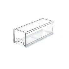 Pull-Out Storage Box Transparent Desktop Organizer for Stationery and Face Masks Multi-Functional Home Medium