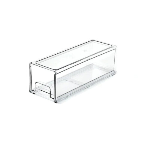 Pull-Out Storage Box Transparent Desktop Organizer for Stationery and Face Masks Multi-Functional Home Medium 1