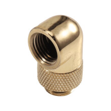 Water Cooling Adapters 90 Degree Rotatable Design High Pressure G1/4 Liquid Cooling Fittings Compact Elbow Connector