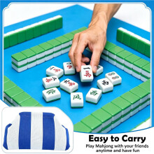 Mahjong Tile Woven Clutch Bag, and White, Thick Lines, Small Evening Purse for Women, Mahjong Storage Pouch