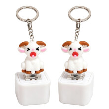 2pcs Cute Sheep Button Toys - Mechanical Keyboard  Tester & Light- Keychain Stress Relief