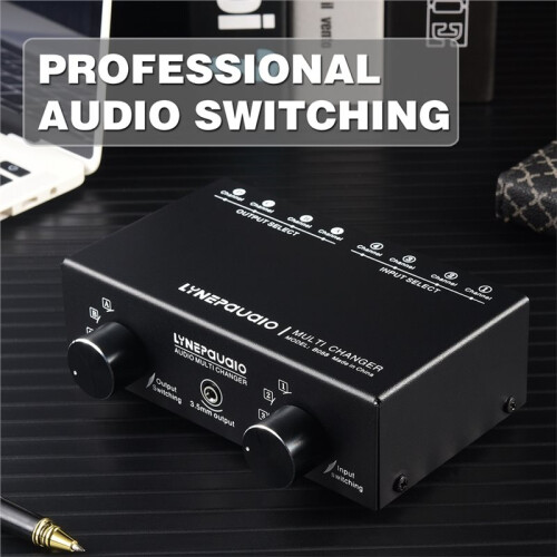 LYNEPAUAIO 4-Input-4-Output Audio Signal Selection Switcher / Audio Switcher / Speaker Switcher / Lossless
