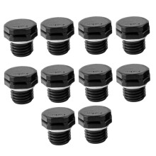 10Pcs M12x1.5 Air Vent Valve Screw in Protective Vent Plug M12x1.5 Plastic Vent Plug Waterproof Air Vent Valve Black