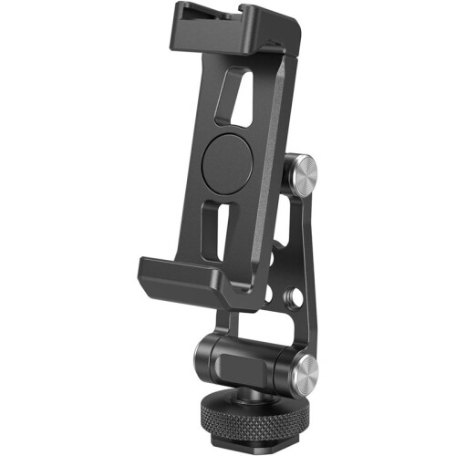 Universal Phone Support with Cold Shoe Mount, Smartphone Holder Adapter Support Free Adjustment Joints, Tripod Mount