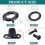 24pcs Marine Grade Twist Lock Fasteners, Rust-Proof Coated Turn Button with Eyelet and Stud Mounting Screws 7
