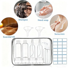 14 Pack Travel Bottles Set for Toiletries Leak-Proof Containers for Shampoo, Conditioner, Lotion, and Body Wash