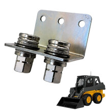1/2" Kaross ISO 5675 Hydraulisk Snabbkoppling med Monteringsfäste 1/2"NPT Hona för för Kompaktlastare
