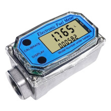 3/4 Inch Digital Water Meter, Female NPT Threads, Inline Flow Meter Turbine Flow Meter Fuel Flow Meter