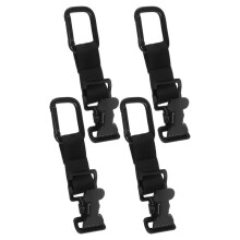 4 Pcs Firefighter Glove Strap Clips Metal Work Clip, Heavy Duty Metal Glove Holder Clip, Wild Work Gloves Keeper