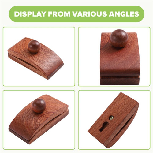 4pcs Wall-Mounted Comforter Hanger - Elegant Wooden Clips for Displaying Tapestries and Tablecloths