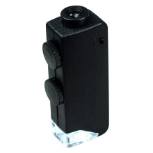 60X - 100X LED Lighted Microscope Jewelers Loupe Magnifying Glass for Jewelry Coins Gems Stamps Watches Rocks