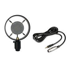 Classical Condenser Microphone Photography Prop, Vintage Studio Mic for Recording Video Work, Retro Display Decor