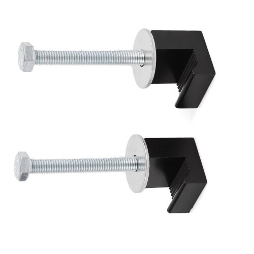 1set Pickup Truck Toolbox Mounting Clamp (J-Hook Style),Pick- Toolbox Mounting Clamp Black 2