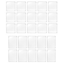 25 Pcs DIY Fridge Magnet Kit-Square Clear Acrylic Magnetic Kit for Photo,Crafts,Office,Classroom,Cabinets,Kitchen