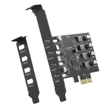 4Ports PCIe USB 3.0 5Gbps Expansion Card PCIe USB C Expansion Card, USB C PCIe Card for Windows 11/10/8/7/XP and Linux