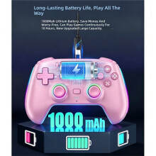 Para Mando Inalámbrico para PS5 con Sensor Giroscópico, Joystick Hall y Gatillo de Efectos, Altavoz Incorporado, Controlador con Cable para Juegos