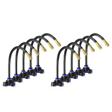 Ugelli Nebulizzatori In Rame A 360 con Raccordo A T per Kit di Irrigazione A Goccia, Nebulizzatore per Raffreddamento di Serre e Giardini.