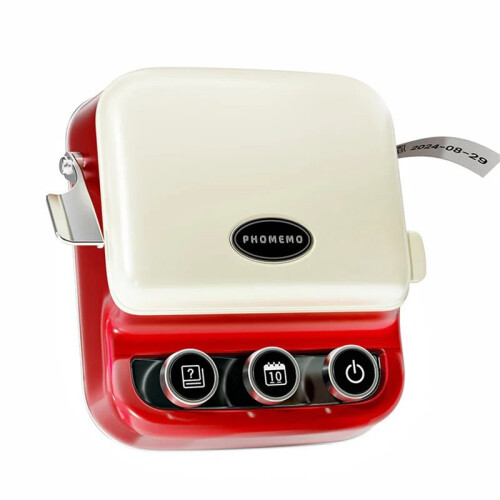 Phomemo P15 Label Printer Gift Label Printer Ribbon Label Printer -Enabled Printing Rechargeable for Name Tag A