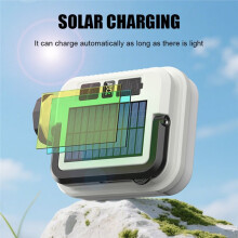 Portable Solar Camping Light Emergency LED Hanging Lamp Rechargeable Outdoor Tent Work Light with Digital Power Display