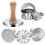 Set di Stampini e Tagliabiscotti con 3 Forme e 5 Misure, Strumento per Tagliare Biscotti e Dessert DIY. 1