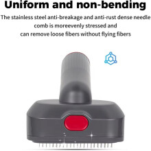 2-in-1 Dog Hair Vacuum Brush Kit for Grooming & Shedding Compatible with  V6 V7 V8 V10 Removes Loose Hair Pet Hair Removal Tool