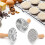Set di Stampini e Tagliabiscotti con 3 Forme e 5 Misure, Strumento per Tagliare Biscotti e Dessert DIY. 6