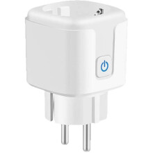 WiFi Plug 20A EU Socket with Power Monitoring Timing Function Works with Tuya Life App Voice Control