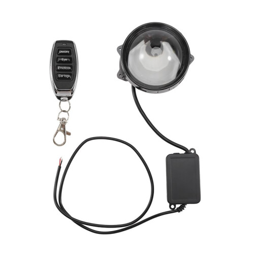 Universal 3 Inch LED Lens Devil'S Eyes Dynamic 33Mode Remote Controller 12V Car Headlight Cool Lamp LED Ambient Light B