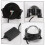 Universal 3 Inch LED Lens Devil'S Eyes Dynamic 33Mode Remote Controller 12V Car Headlight Cool Lamp LED Ambient Light B 2