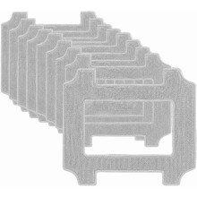Lot de 9 Lingettes de NettoyaGe pour Robot Lave-Vitres pour Mova N1, Lingettes de RechanGe en Microfibre Lavable pour le NettoyaGe des Vitres