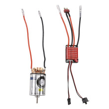 550 37T Motor con Escobillas Impermeable 320A Juego de Conectores T para ESC Crawler 1/10 SCX10 D90 para para Axial para