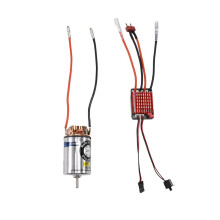 550 28T Motor con Escobillas Impermeable 320A Juego de Conectores T para ESC Crawler 1/10 SCX10 D90 para para Axial para