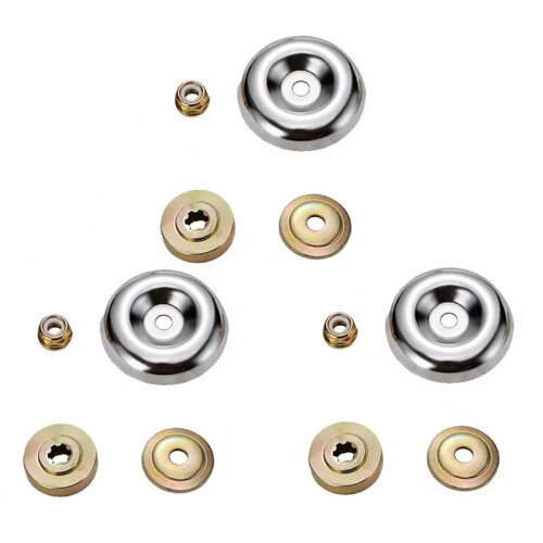 3 Set Universal Lawn Mower Trimmer  Adapter with Fixing Nut Kit for Grass Cutter Blade Replacement