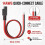 SAE Connector, 4-Pack SAE Single Plug Pigtail Extension Cable, 14AWG Pre-Stripped Bare Ends for Easy Wiring 3