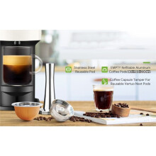 Cápsula de Café Reutilizable Solo para la Cafetera para Vertuoline Next. Cápsulas de Filtro de Café de Acero Inoxidable para Vertuo Next.