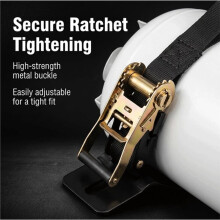 Propane Tank Holder with Ratchet Straps, Gas Cylinder Holder, Heavy Duty Gas Cylinder Holder Wall-Mounted Bracket