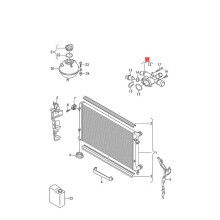 de Durite de Liquide de Refroidissement, Raccord de Tuyau D'Eau de Refroidissement 03L121132AA 03L121133AA pour pour A1 Q3