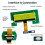 Módulo LCD COG, Tela LCD de Matriz de Pontos de 3,9 Polegadas (132x33) EMCP4.1/EMCP4.2, Modelo M282-06, HCG13233-08, Tensão de 3,0 V 2