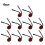 Replacement Side Brushes for  L8000 , for Medion X20 SW+ 10-Pack 2