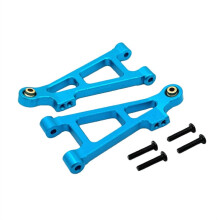 Kit de Braços de Controle Inferiores Dianteiros para Upgrade de Carro RC para MJX 1/16 16212 16213 16218 - Acessórios de Upgrade - Azul