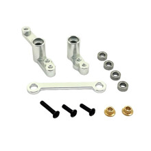 Kit de Direction Amélioré pour Voiture RC pour MJX 1/16 16212 16213 16218 - Accessoires D'Amélioration pour Voiture RC - Argenté