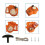 4229-080-2104 for  BG55 BG65 BG85 SH55 SH85 Leaf Blowers, Durable Easy Pull Start 7
